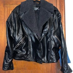 Free People Faux Leather Jacket